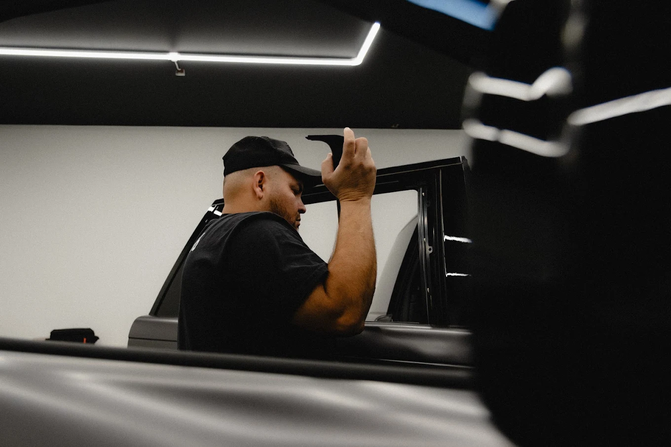 Window tint installation 5 at 86 Auto Lab