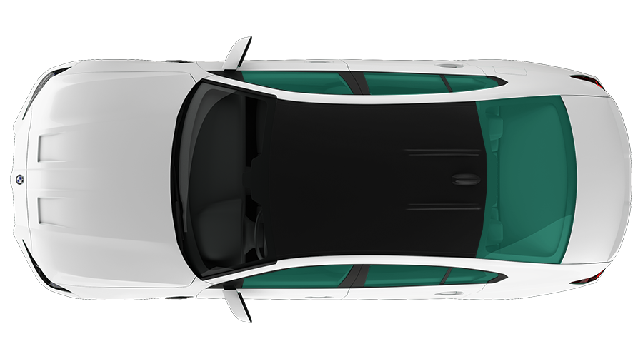All Sides and Rear Glass window tint coverage shown on a vehicle