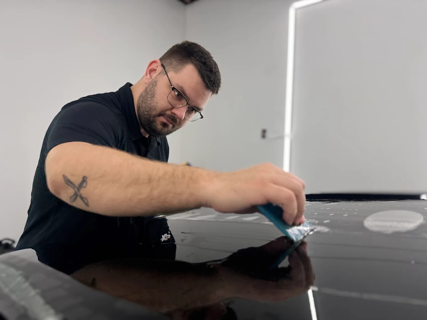 Window tint installation 3 at 86 Auto Lab